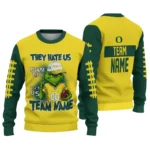 Oregon Ducks Sweater Custom Grinch Fierce Green Best Selling
