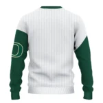 Oregon Ducks Sweater Customized Heart Sketch Green White Best Selling
