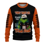 Oregon State Beavers Sweater Customized Grinch Fierce Orange Best Selling