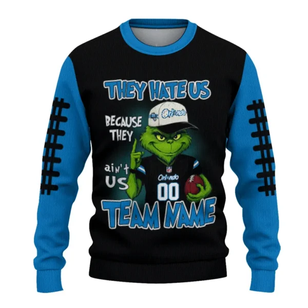 Orlando Magic Sweater Custom Grinch Fierce Blue Best Selling