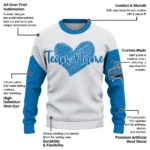 Orlando Magic Sweater Customized Heart Sketch Blue White Best Selling