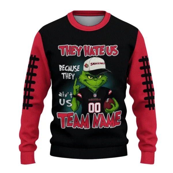 Ottawa Senators Sweater Customized Grinch Fierce Red Best Selling