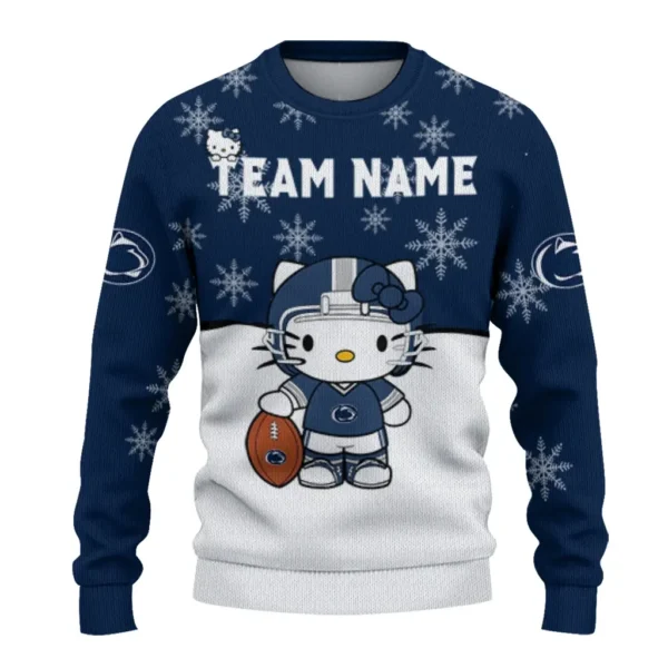 Penn State Nittany Lions Sweater Personalized Hello Kitty Blue Best Selling