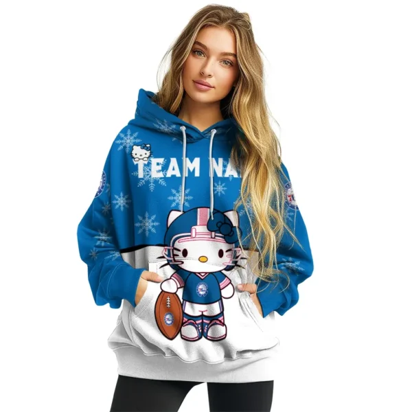 Philadelphia 76ers Hoodie Custom Hello Kitty Blue High Quality