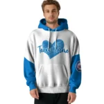 Philadelphia 76ers Hoodie Customized Scribble Heart Blue White Best Selling