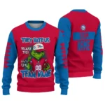 Philadelphia 76ers Sweater Customized Grinch Fierce Blue Best Selling