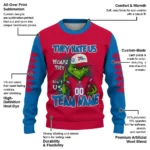 Philadelphia 76ers Sweater Customized Grinch Fierce Blue Best Selling