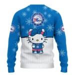 Philadelphia 76ers Sweater Personalized Hello Kitty Blue Best Selling