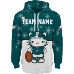 Philadelphia Eagles Hoodie Custom Hello Kitty Green Best Selling