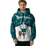 Philadelphia Eagles Hoodie Custom Hello Kitty Green Best Selling