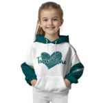 Philadelphia Eagles Hoodie Customized Scribble Heart Green White Best Selling