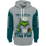 Philadelphia Eagles Hoodie Personalized Grinch Fierce Green Best Selling