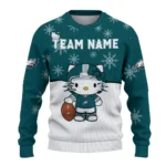 Philadelphia Eagles Sweater Personalized Hello Kitty Green Best Selling