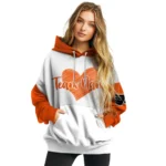 Philadelphia Flyers Hoodie Personalized Scribble Heart Orange White Best Selling