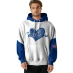 Philadelphia Phillies Hoodie Customized Scribble Heart Blue White Best Selling