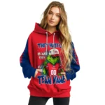Philadelphia Phillies Hoodie Personalized Grinch Fierce Blue Best Selling