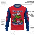 Philadelphia Phillies Sweater Customized Grinch Fierce Blue Best Selling