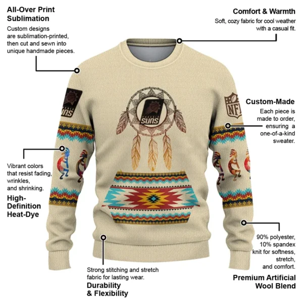 Phoenix Suns Sweater Custom Dreamcatcher Feathers New Arrival