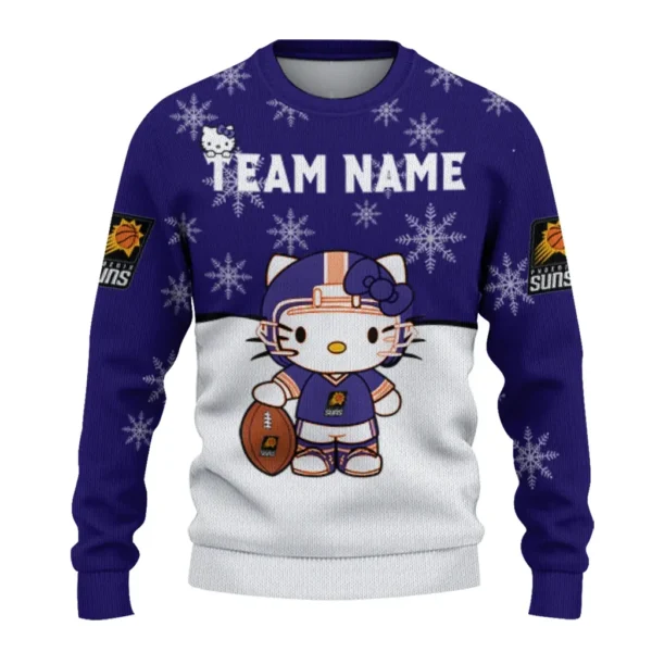Phoenix Suns Sweater Customized Hello Kitty Purple Best Selling