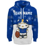Pittsburgh Panthers Hoodie Custom Hello Kitty Royal Blue Best Selling