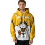 Pittsburgh Penguins Hoodie Personalized Hello Kitty Yellow Best Selling
