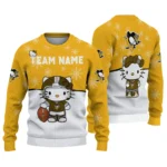 Pittsburgh Penguins Sweater Customized Hello Kitty Yellow Best Selling