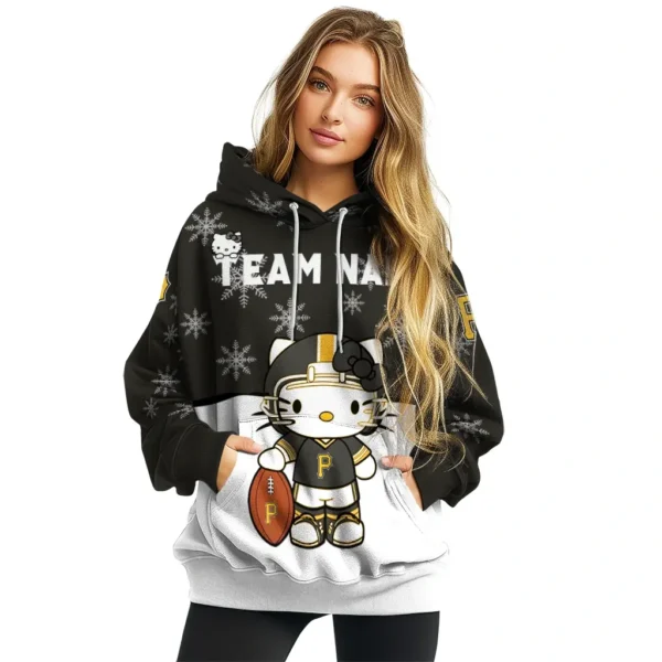 Pittsburgh Pirates Hoodie Customized Hello Kitty Black High Quality