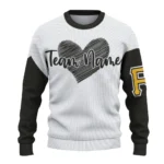 Pittsburgh Pirates Sweater Custom Heart Sketch Black White Best Selling