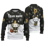 Pittsburgh Pirates Sweater Custom Hello Kitty Black Best Selling
