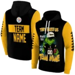 Pittsburgh Steelers Hoodie Custom Grinch Fierce Gold Best Selling