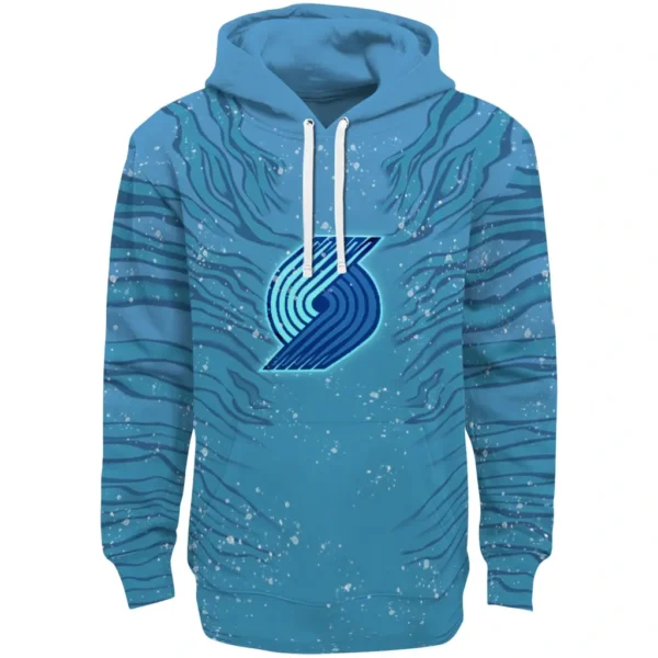 Portland Trail Blazers Hoodie Custom Tiger Pattern Best Selling