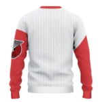 Portland Trail Blazers Sweater Customized Heart Sketch Red White Best Selling