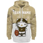 Purdue Boilermakers Hoodie Customized Hello Kitty Gold Best Selling
