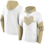 Purdue Boilermakers Hoodie Personalized Scribble Heart Gold White Best Selling
