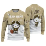 Purdue Boilermakers Sweater Custom Hello Kitty Gold Best Selling