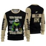 Purdue Boilermakers Sweater Personalized Grinch Fierce Gold Best Selling