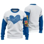 Real Madrid Sweater Customized Heart Sketch Yellow White Best Selling