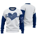 Rice Owls Sweater Custom Heart Sketch Navy Blue White Best Selling