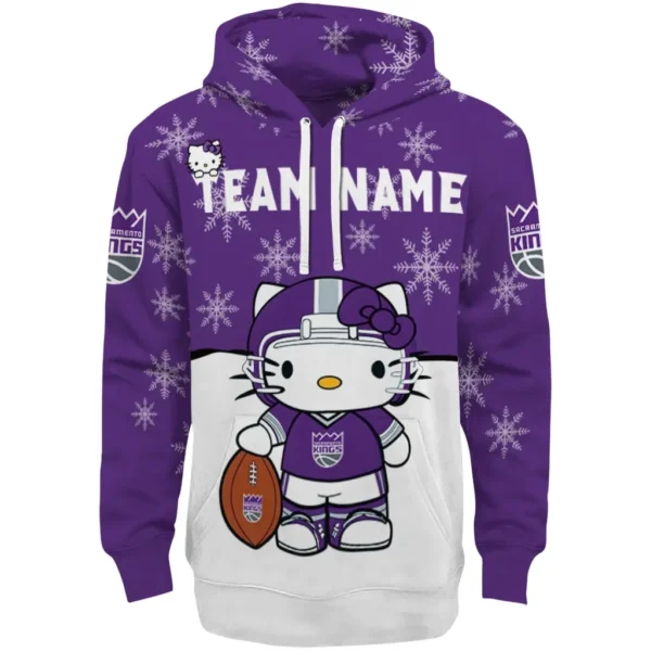 Sacramento Kings Hoodie Custom Hello Kitty Purple Best Selling