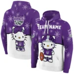 Sacramento Kings Hoodie Custom Hello Kitty Purple Best Selling