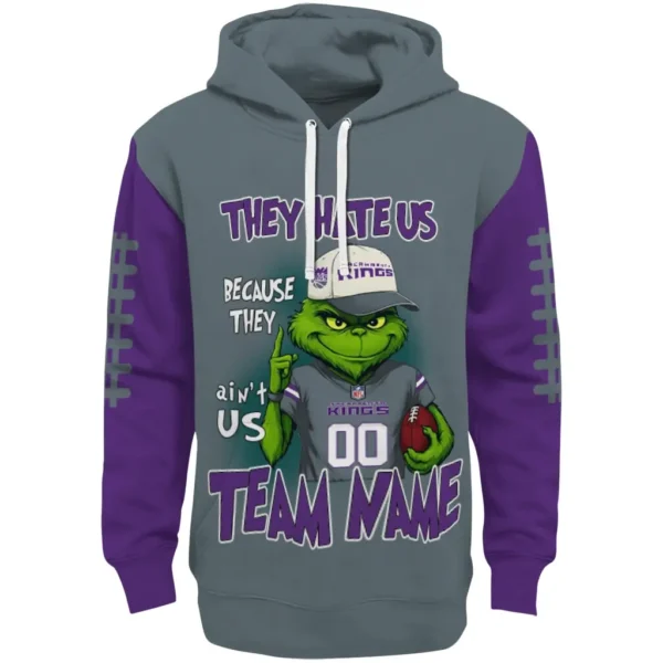 Sacramento Kings Hoodie Personalized Grinch Fierce Purple Best Selling