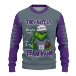Sacramento Kings Sweater Customized Grinch Fierce Purple Best Selling