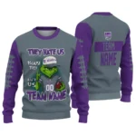 Sacramento Kings Sweater Customized Grinch Fierce Purple Best Selling