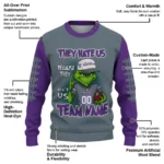 Sacramento Kings Sweater Customized Grinch Fierce Purple Best Selling
