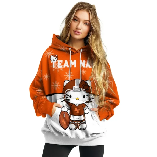 Sam Houston Bearkats Hoodie Personalized Hello Kitty Orange High Quality