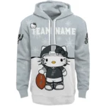 San Antonio Spurs Hoodie Customized Hello Kitty Silver Best Selling