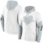 San Antonio Spurs Hoodie Personalized Scribble Heart Silver White Best Selling