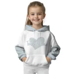 San Antonio Spurs Hoodie Personalized Scribble Heart Silver White Best Selling