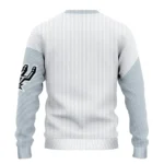 San Antonio Spurs Sweater Custom Heart Sketch Silver White Best Selling