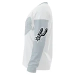 San Antonio Spurs Sweater Custom Heart Sketch Silver White Best Selling